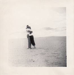 My mother and father on their honeymoon out west, in the San Luis Valley, Colorado 1950